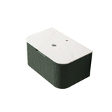 30" Green Wood Floating Bathroom Vanity - HomeRoots - Flyclothing LLC