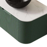 30" Green Wood Floating Bathroom Vanity With Black Sink - HomeRoots - Flyclothing LLC