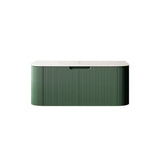 36" Green Wood Floating Bathroom Vanity