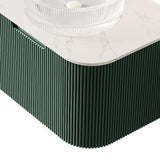 24" Green Wood Floating Bathroom Vanity With White Sink - HomeRoots - Flyclothing LLC
