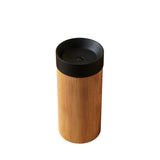 16" Brown Wood Freestanding Bathroom Vanity With Black Sink - HomeRoots - Flyclothing LLC