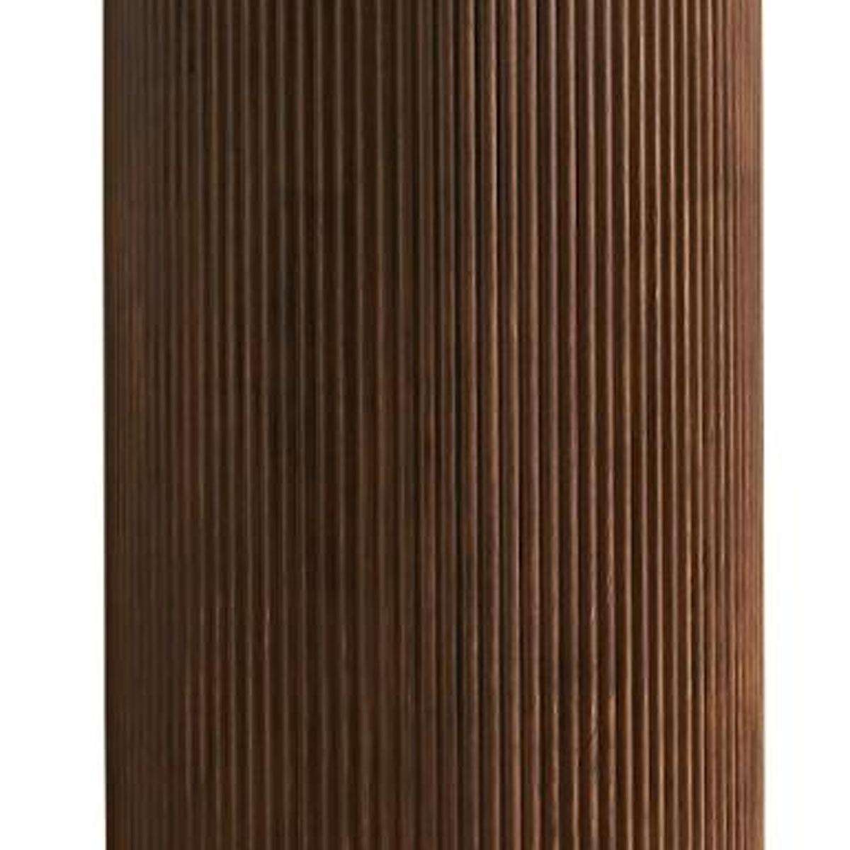 16" Brown Wood Freestanding Bathroom Vanity With Black Sink - HomeRoots - Flyclothing LLC