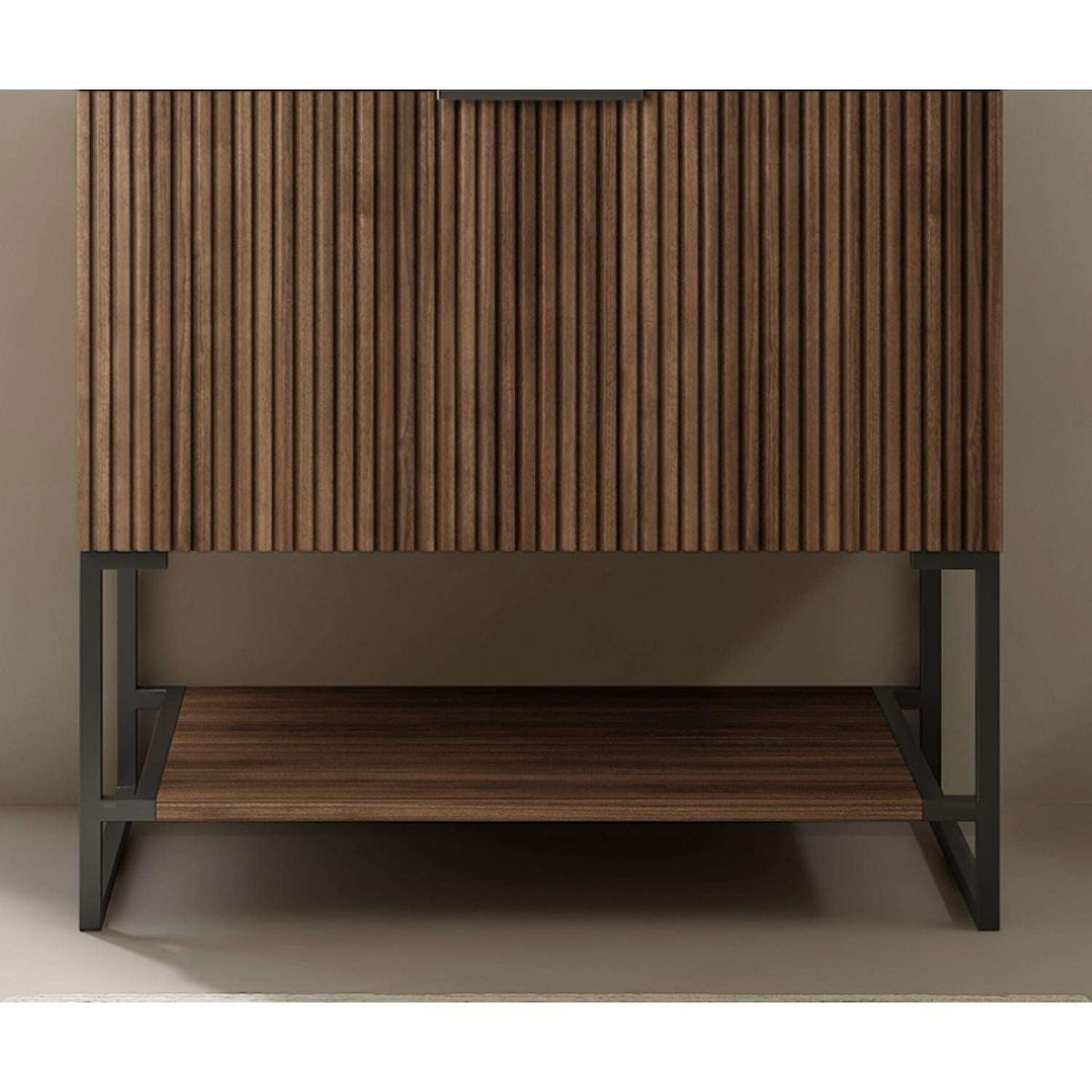 30" Brown Wood Freestanding Bathroom Vanity - HomeRoots - Flyclothing LLC