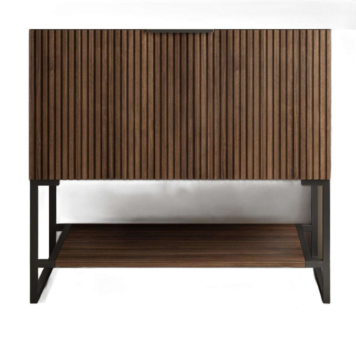 30" Brown Wood Freestanding Bathroom Vanity - HomeRoots - Flyclothing LLC