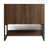 30" Brown Wood Freestanding Bathroom Vanity - HomeRoots - Flyclothing LLC
