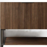 30" Brown Wood Freestanding Bathroom Vanity - HomeRoots - Flyclothing LLC