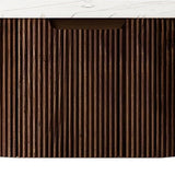 24" Brown Wood Floating Bathroom Vanity
