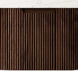 24" Brown Wood Floating Bathroom Vanity - HomeRoots - Flyclothing LLC