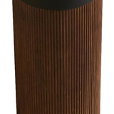 16" Brown Wood Floating Bathroom Vanity With Black Sink - HomeRoots - Flyclothing LLC