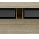 48" Brown Wood Floating Bathroom Vanity And Two Drawers