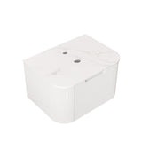 24" White Wood Floating Bathroom Vanity - HomeRoots - Flyclothing LLC