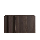 24" Brown Wood Floating Double Door Bathroom Vanity