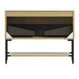 35" Brown Wood Freestanding Bathroom Vanity - HomeRoots - Flyclothing LLC