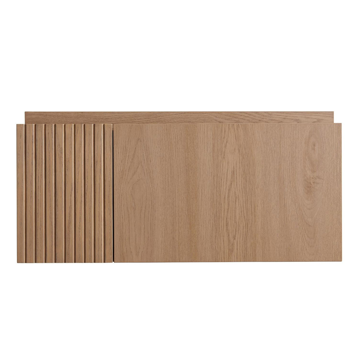 30" Brown Wood Floating Single Door Bathroom Vanity - HomeRoots - Flyclothing LLC