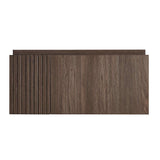 30" Brown Wood Floating Single Door Bathroom Vanity - HomeRoots - Flyclothing LLC