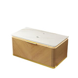 36" Brown Wood Floating Bathroom Vanity - HomeRoots - Flyclothing LLC