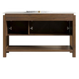 48" Brown Wood Freestanding Three Door Bathroom Vanity - HomeRoots - Flyclothing LLC