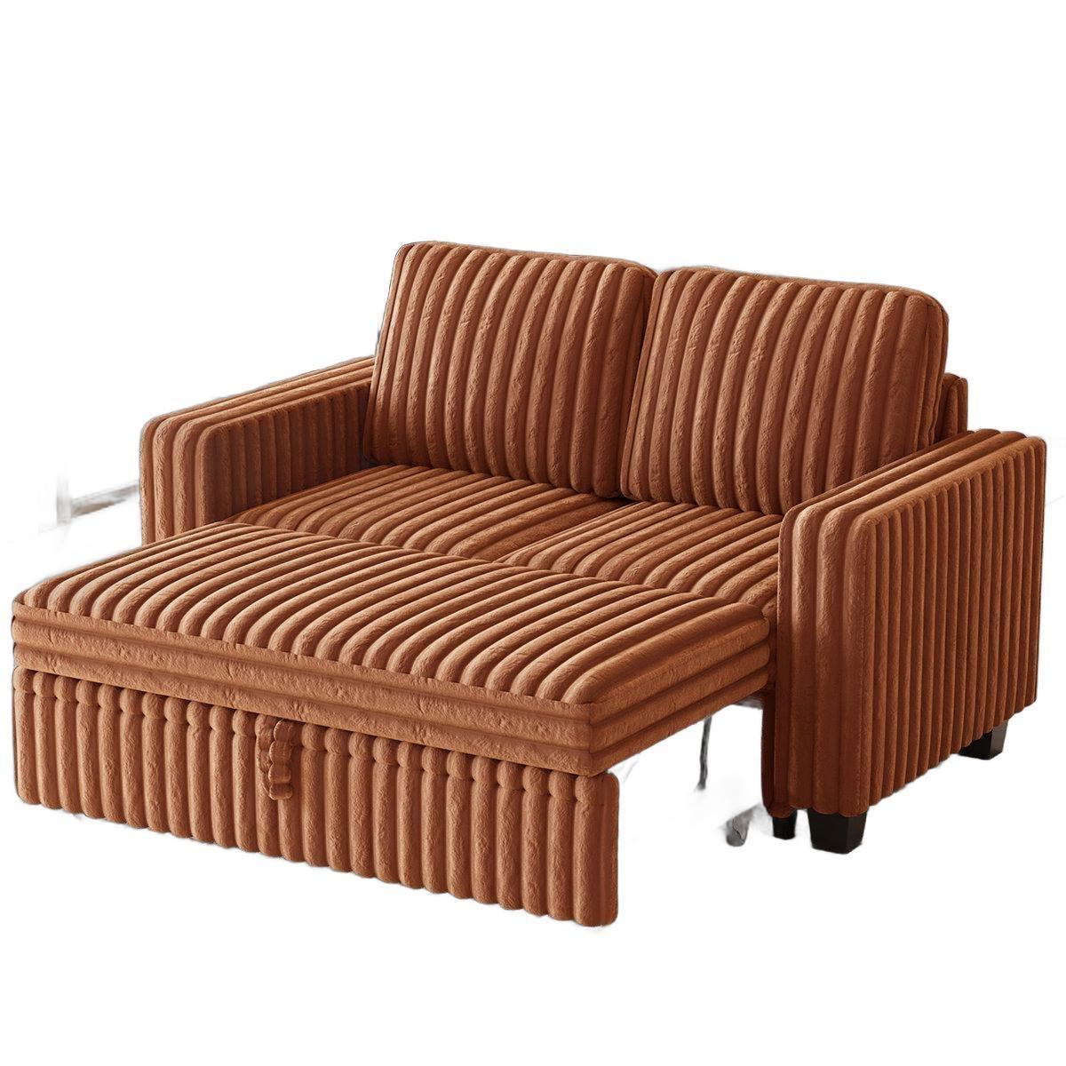 58" Brown And Black Faux Leather Loveseat - HomeRoots - Flyclothing LLC