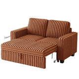 58" Brown And Black Faux Leather Loveseat - HomeRoots - Flyclothing LLC