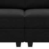 64" Black Velvet Loveseat With Storage and Toss Pillows - HomeRoots - Flyclothing LLC