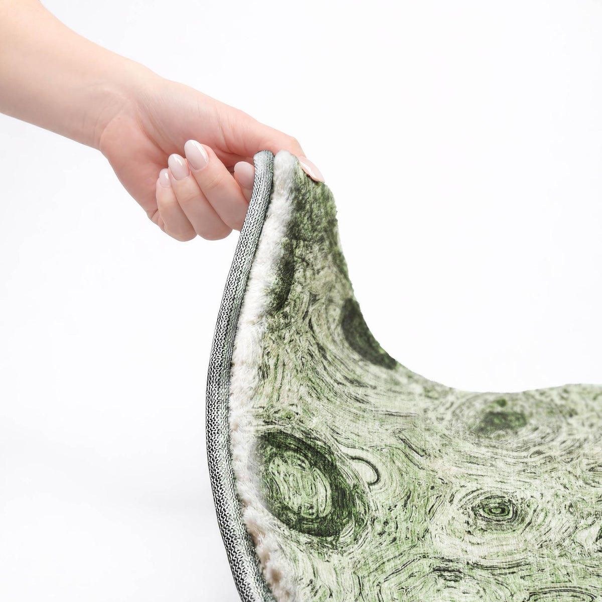 5' X 8' Green And Charcoal Abstract Shag Washable Area Rug With UV Protection - HomeRoots - Flyclothing LLC