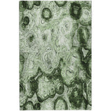 5' X 8' Green And Charcoal Abstract Shag Washable Area Rug With UV Protection - HomeRoots - Flyclothing LLC