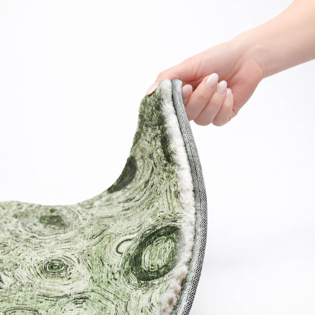 5' X 8' Green And Charcoal Abstract Shag Washable Area Rug With UV Protection - HomeRoots - Flyclothing LLC