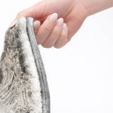 3' X 5' Gray And Silver Abstract Shag Washable Area Rug With UV Protection - HomeRoots - Flyclothing LLC