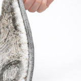 3' X 5' Gray And Silver Abstract Shag Washable Area Rug With UV Protection - HomeRoots - Flyclothing LLC