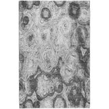3' X 5' Gray And Silver Abstract Shag Washable Area Rug With UV Protection - HomeRoots - Flyclothing LLC