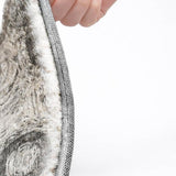 8' X 10' Gray And Silver Abstract Shag Washable Area Rug With UV Protection - HomeRoots - Flyclothing LLC