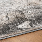 8' X 10' Gray And Silver Abstract Shag Washable Area Rug With UV Protection - HomeRoots - Flyclothing LLC
