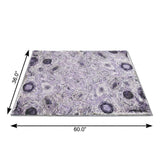 3' X 5' Purple And Lavender Abstract Shag Washable Area Rug With UV Protection - HomeRoots - Flyclothing LLC