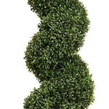 84" Green Artificial Boxwood Tree In Round Black Planter - HomeRoots - Flyclothing LLC