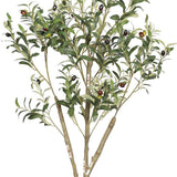 60" Green Artificial Olive Tree In Round Black Pot - HomeRoots - Flyclothing LLC