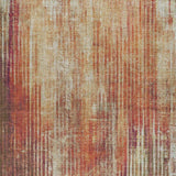 5' X 8' Orange And Beige Striped Shag Washable Area Rug With UV Protection - HomeRoots - Flyclothing LLC