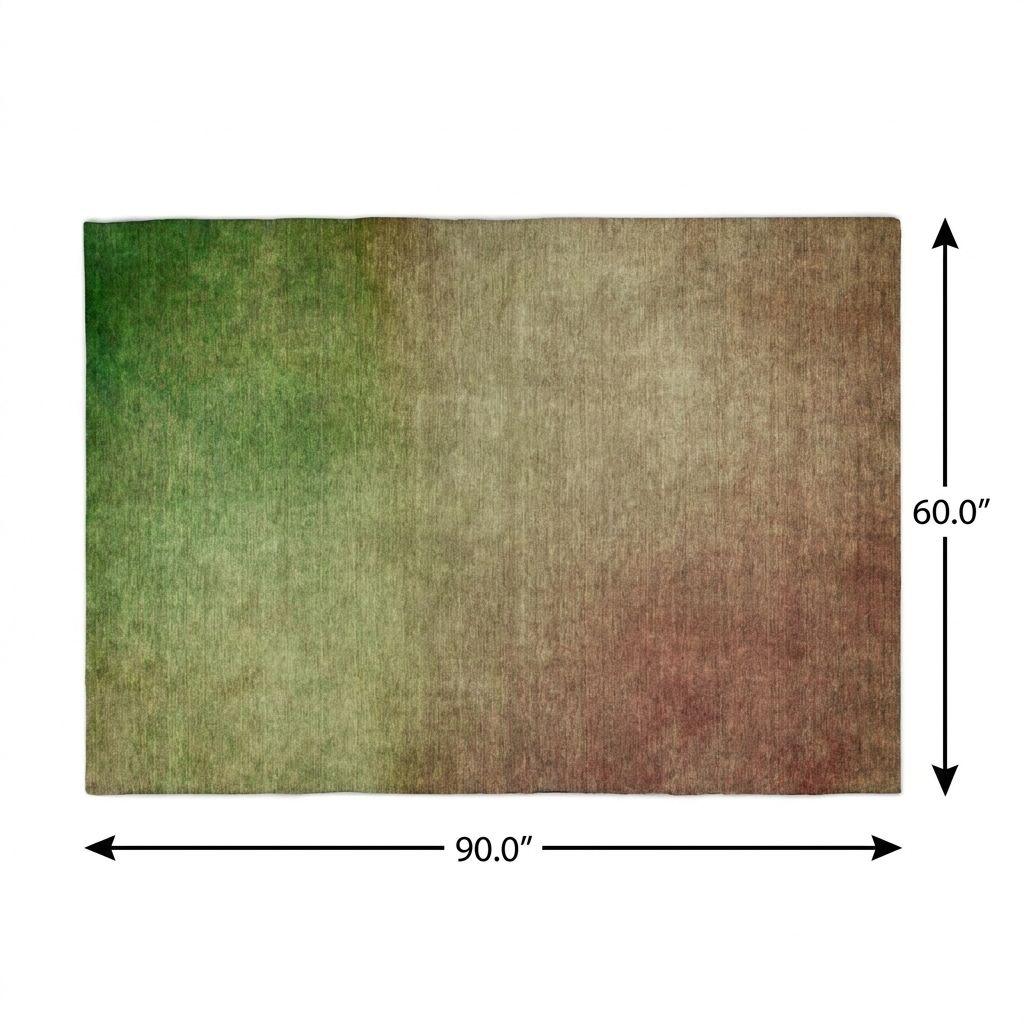 5' X 8' Blush And Taupe Ombre Shag Washable Area Rug With UV Protection - HomeRoots - Flyclothing LLC