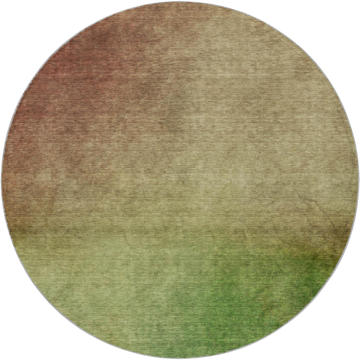 8' Blush And Taupe Ombre Shag Washable Round Rug With UV Protection - HomeRoots - Flyclothing LLC