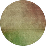 8' Blush And Taupe Ombre Shag Washable Round Rug With UV Protection - HomeRoots - Flyclothing LLC