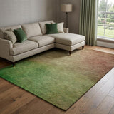 8' X 10' Blush And Taupe Ombre Shag Washable Area Rug With UV Protection - HomeRoots - Flyclothing LLC