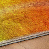 5' X 8' Terra Cotta And Gold Ombre Shag Washable Area Rug With UV Protection - HomeRoots - Flyclothing LLC