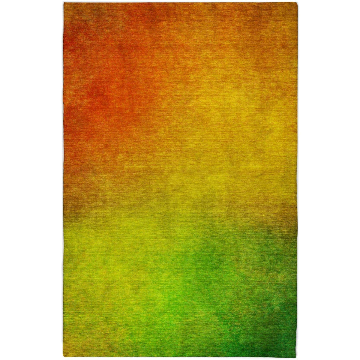 9' X 12' Terra Cotta And Gold Ombre Shag Washable Area Rug With UV Protection - HomeRoots - Flyclothing LLC