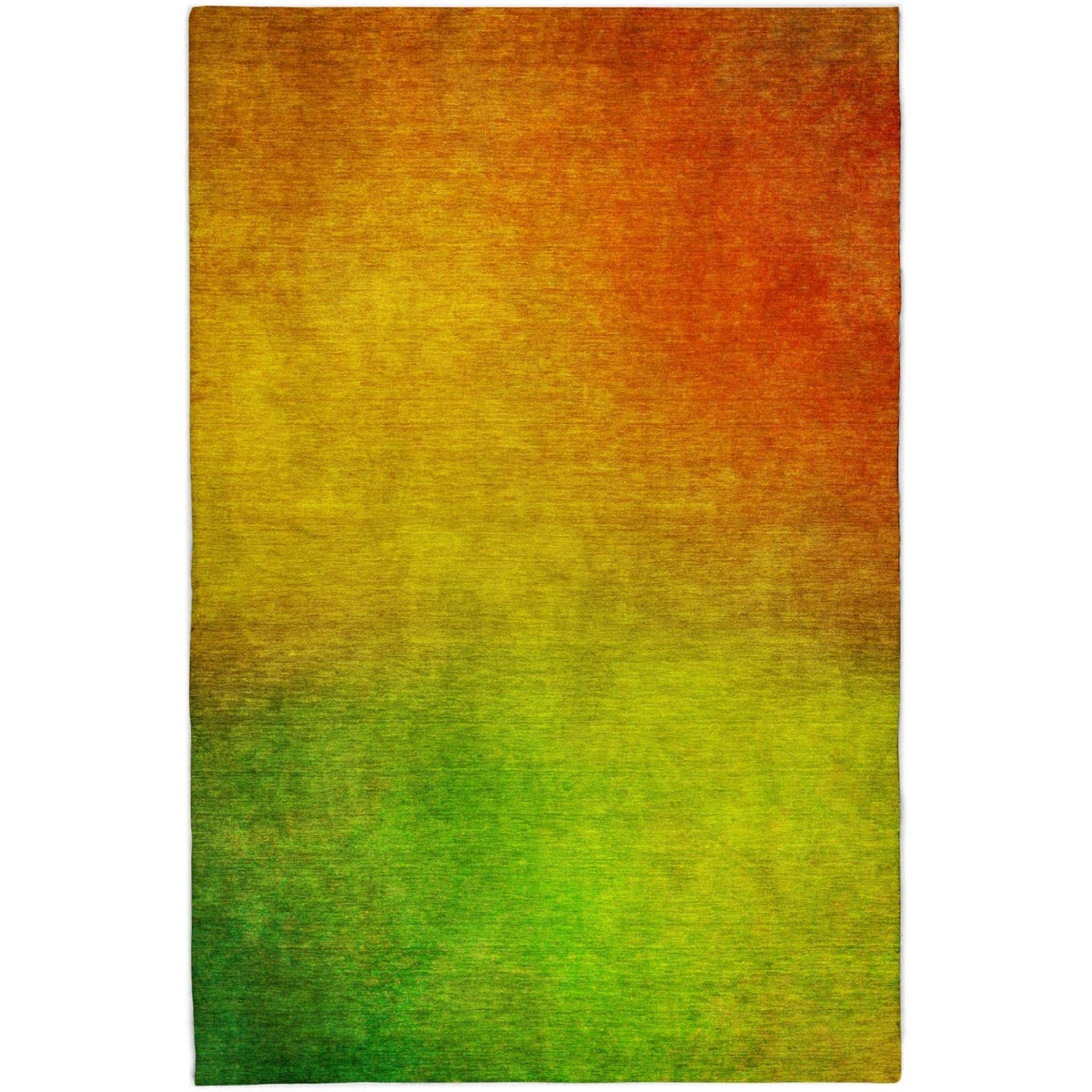 9' X 12' Terra Cotta And Gold Ombre Shag Washable Area Rug With UV Protection - HomeRoots - Flyclothing LLC