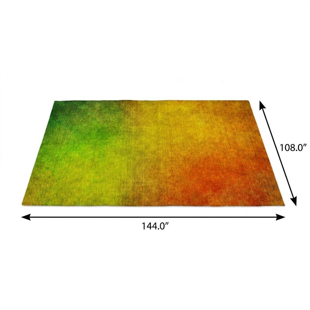 9' X 12' Terra Cotta And Gold Ombre Shag Washable Area Rug With UV Protection - HomeRoots - Flyclothing LLC