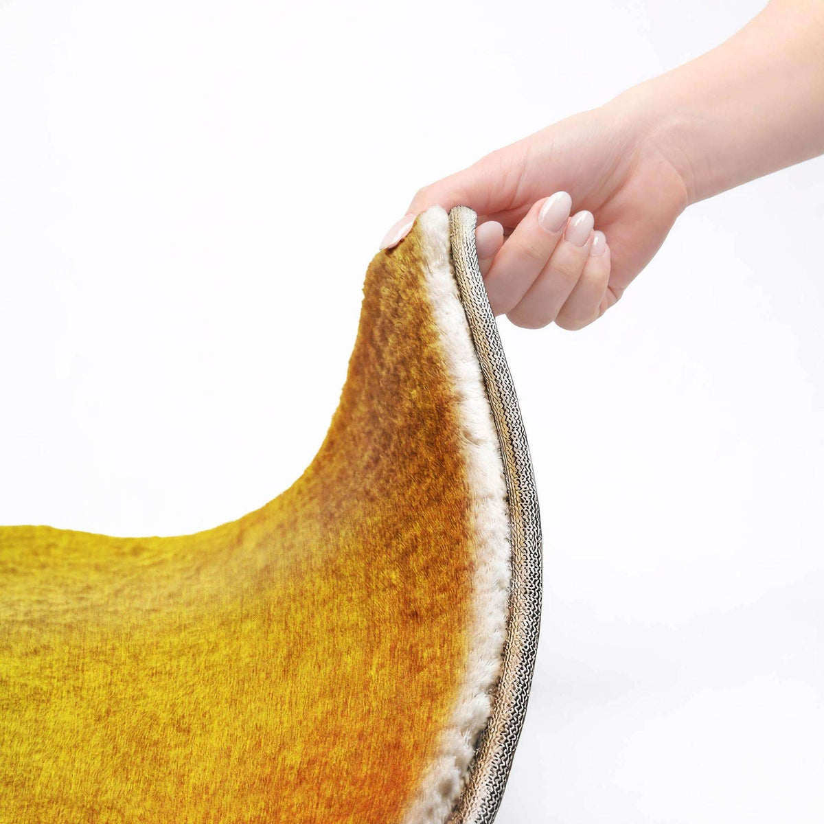 10' X 14' Terra Cotta And Gold Ombre Shag Washable Area Rug With UV Protection - HomeRoots - Flyclothing LLC