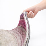 8' X 10' Beige And Purple Abstract Shag Washable Area Rug With UV Protection - HomeRoots - Flyclothing LLC
