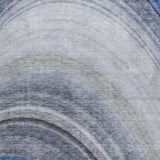 3' X 5' Blue And Denim Blue Abstract Shag Washable Area Rug With UV Protection - HomeRoots - Flyclothing LLC