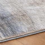 5' X 8' Blue And Denim Blue Abstract Shag Washable Area Rug With UV Protection - HomeRoots - Flyclothing LLC