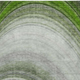 5' X 8' Green And Silver Abstract Shag Washable Area Rug With UV Protection - HomeRoots - Flyclothing LLC