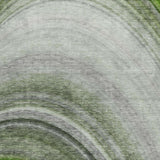5' X 8' Green And Silver Abstract Shag Washable Area Rug With UV Protection - HomeRoots - Flyclothing LLC